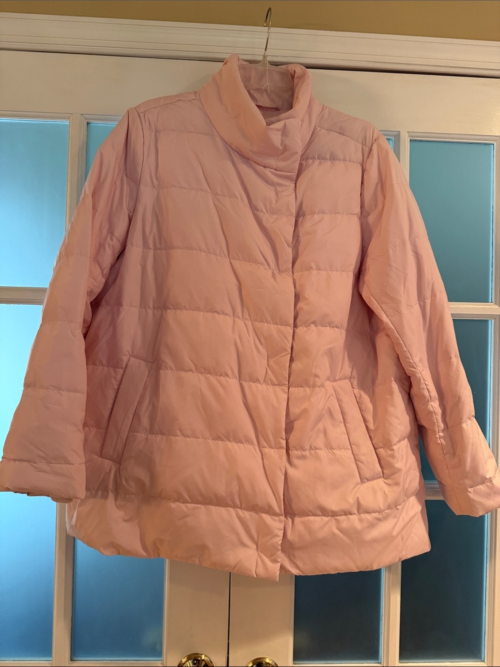 J. Jill Blush Pink Quilted Puffer Jacket